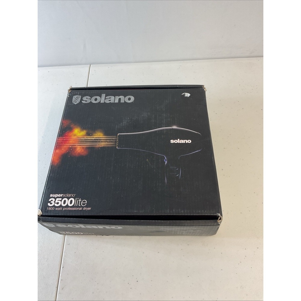 Super Solano 3500 Lite Professional Hair Blow Dryer 1800w Ceramic Ion Tourmaline